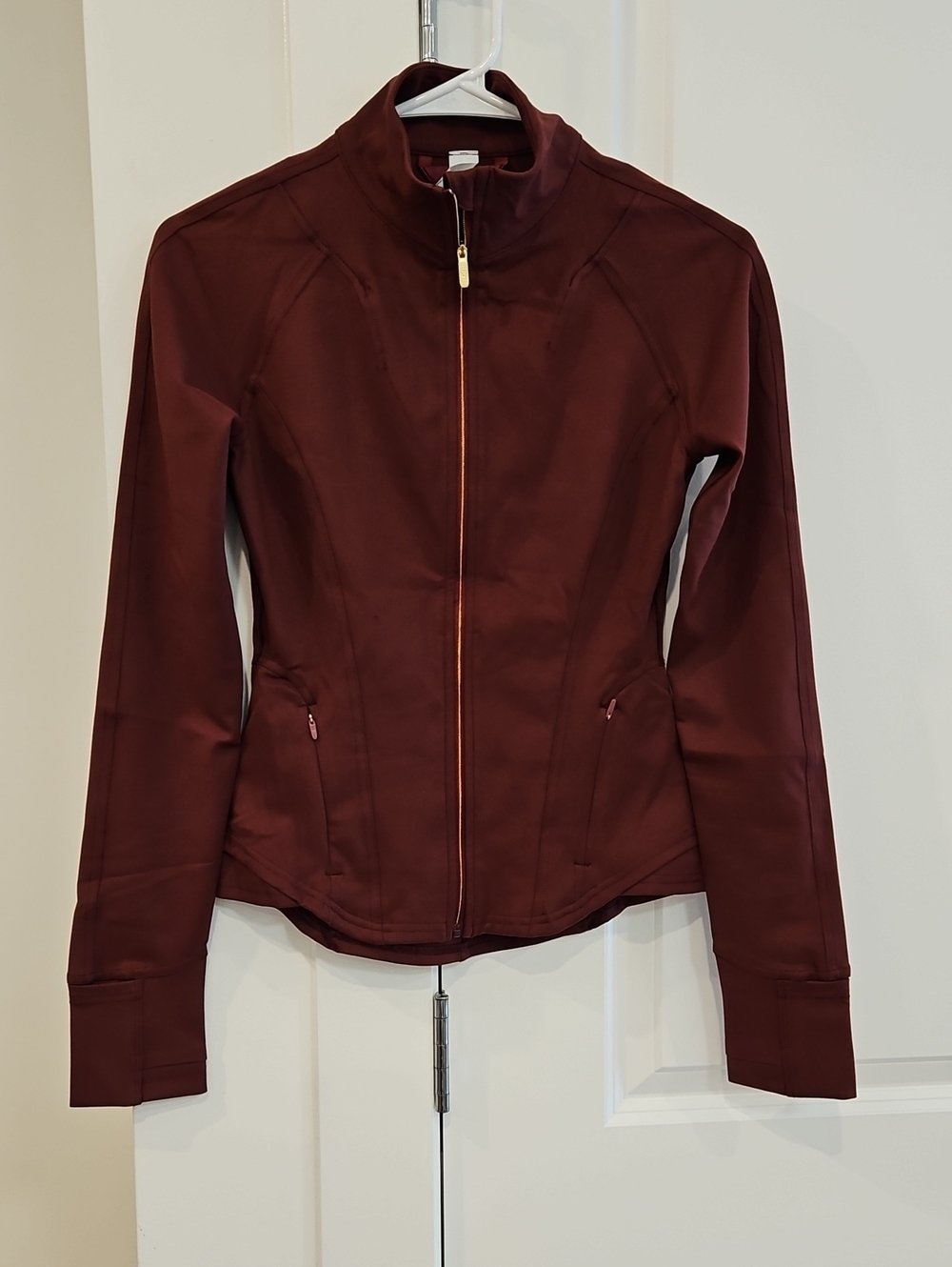 Women’s Zip-Up Jacket in Deep Burgundy